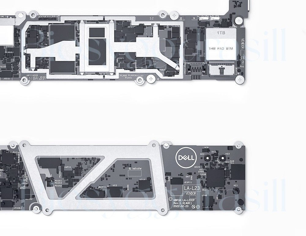 DELL XPS 13 9315, ADMIN NO PASSWORD BIOS CHIP LA-L231P WWTD4 PRE-PROGRAMMED
