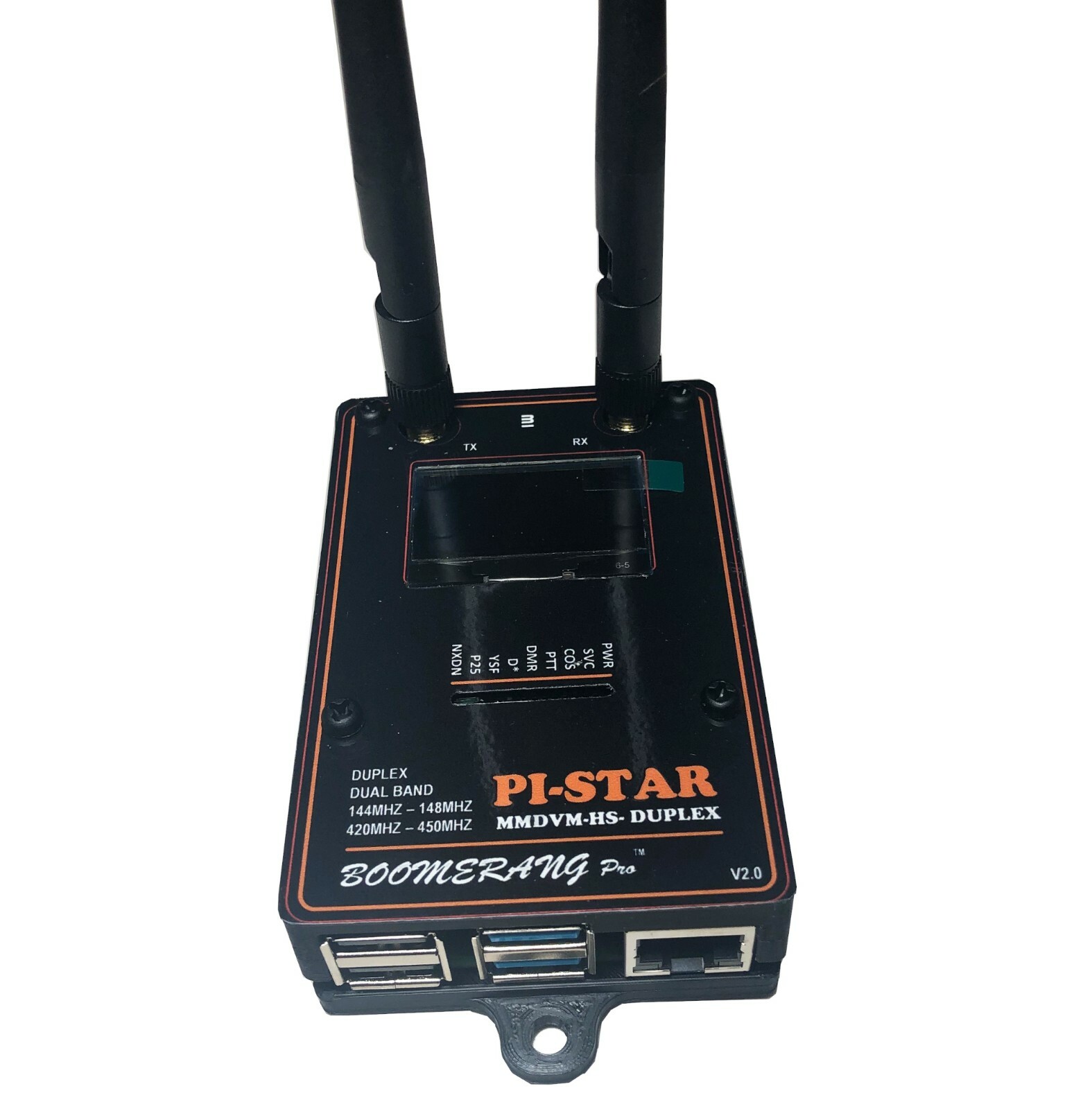 DMR Hotspot Duplex MMDVM TS1 & TS2 UHF Display Ethernet WIFI Boomerang HSPRO