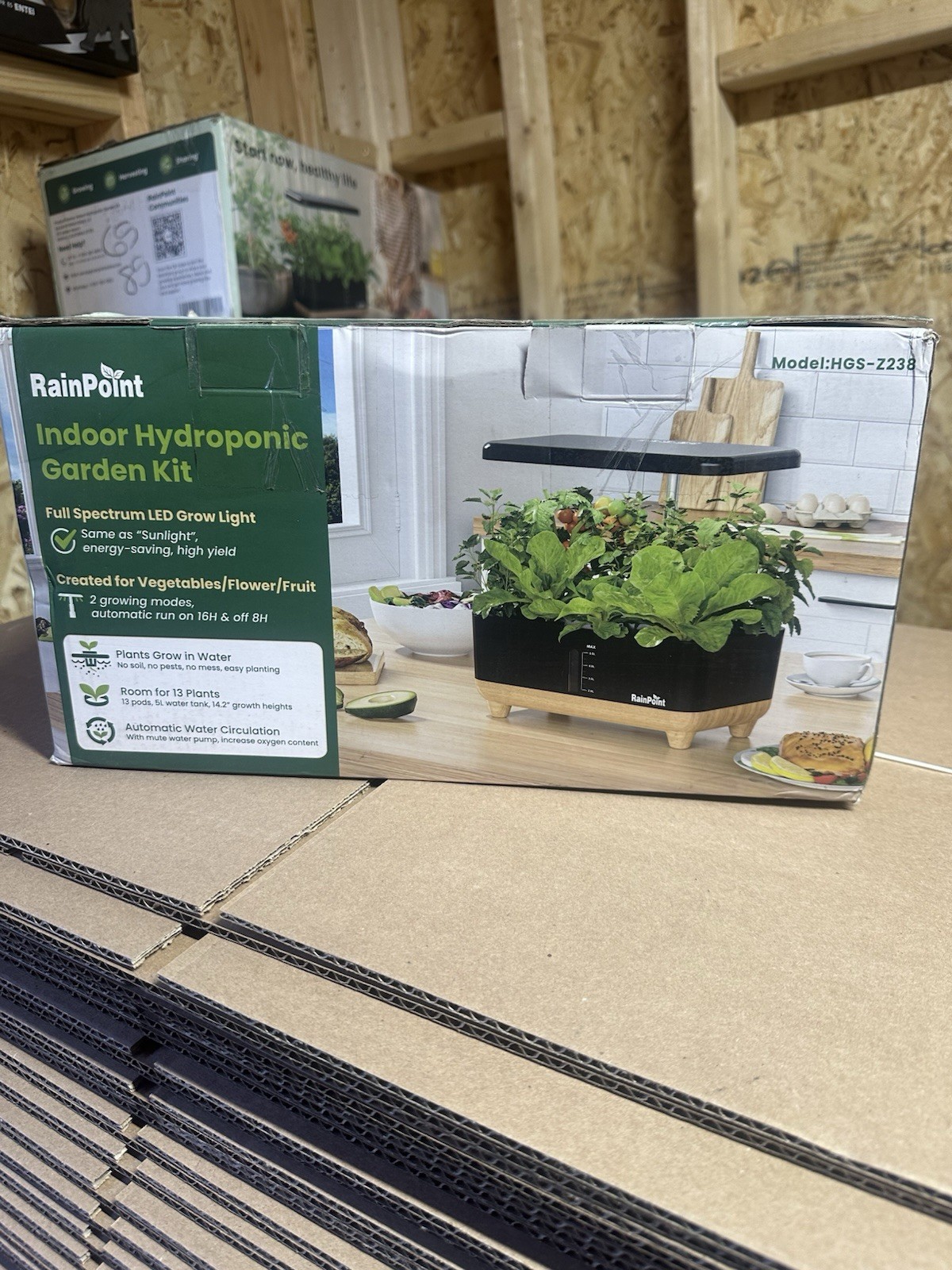 RAINPOINT Indoor Hydroponics Growing System13 Pods Hydroponic Garden Open Box