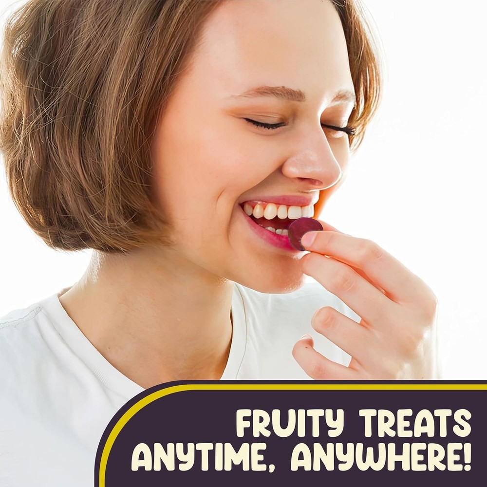 Assorted Fruit Flavored Buttons Discs Bulk Nostalgia Retro Hard Candy (2 Pounds)