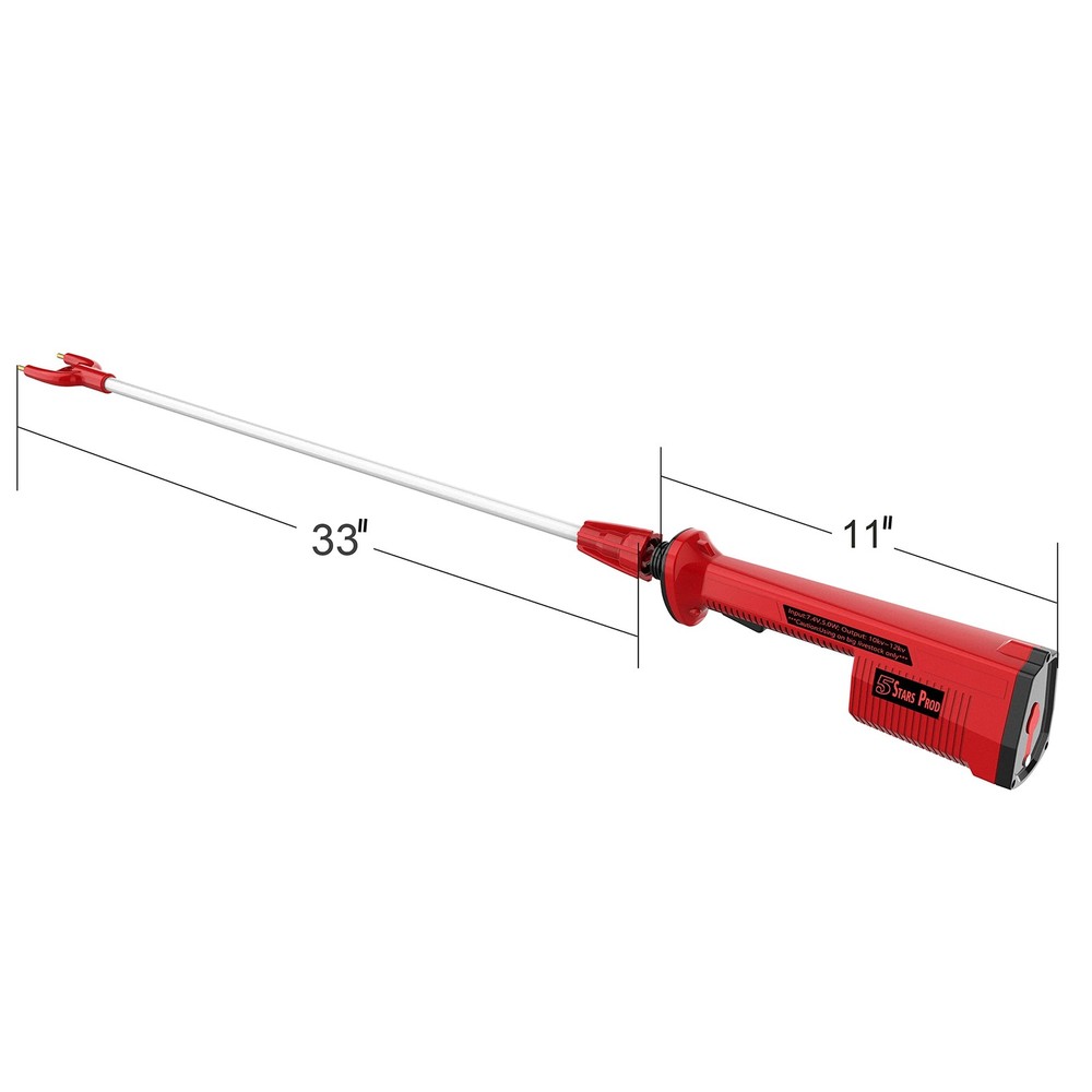 Rechargeable Electric Cattle Prod 44" Waterproof Stick