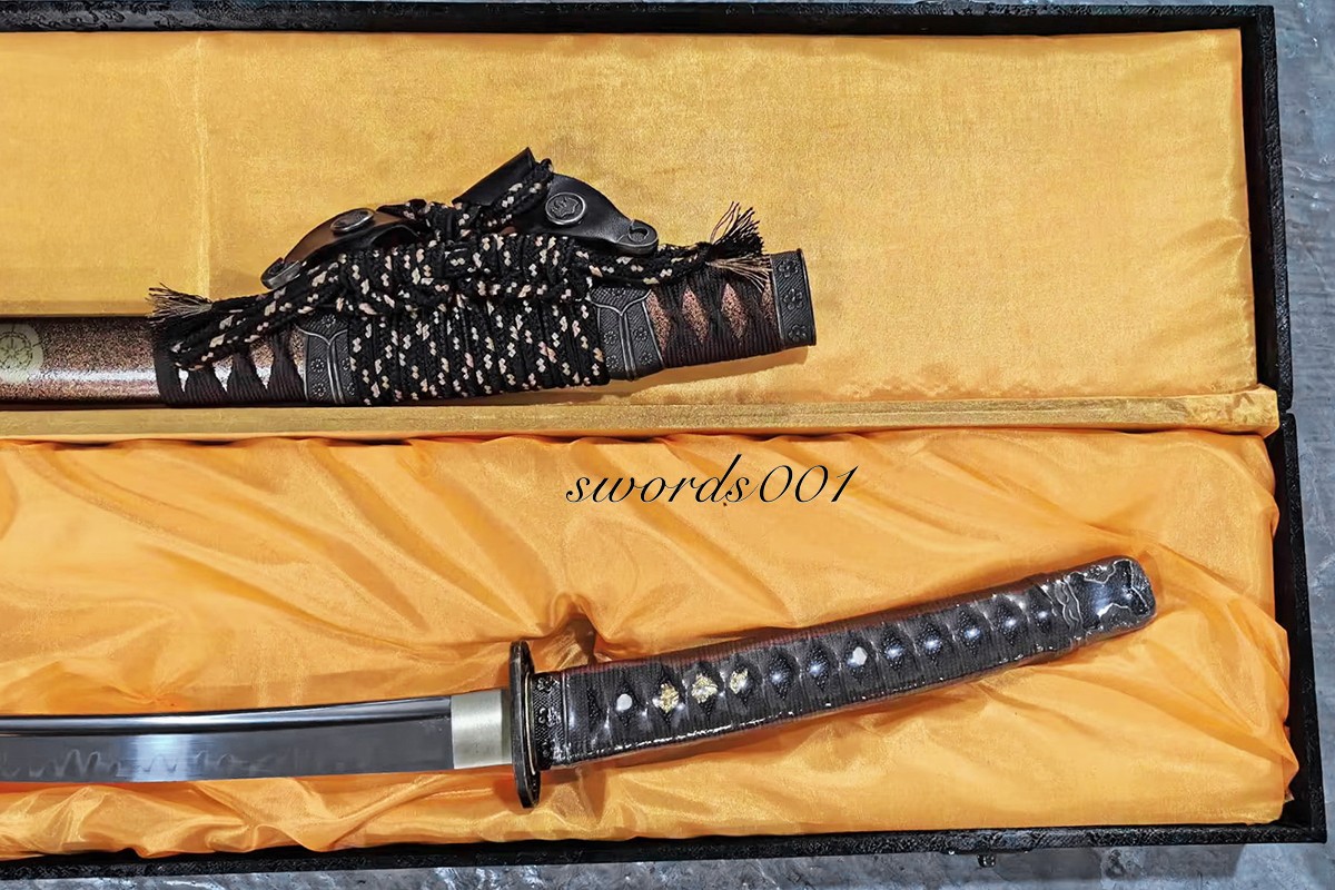 41'' Handmade Japanese Authentic Tachi Sword T10 Steel Clay Tempered Katana