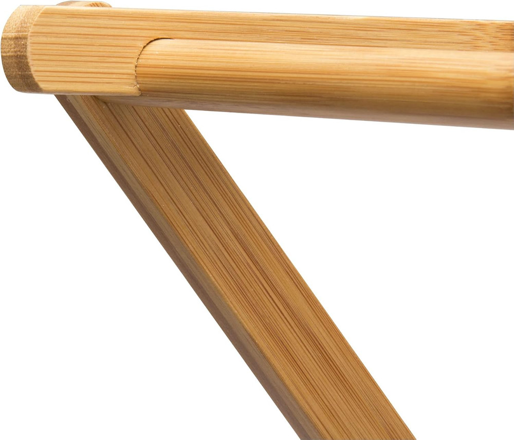 Household Essentials Bamboo Folding Clothes Drying Rack, Upscale Laundry Rack wi