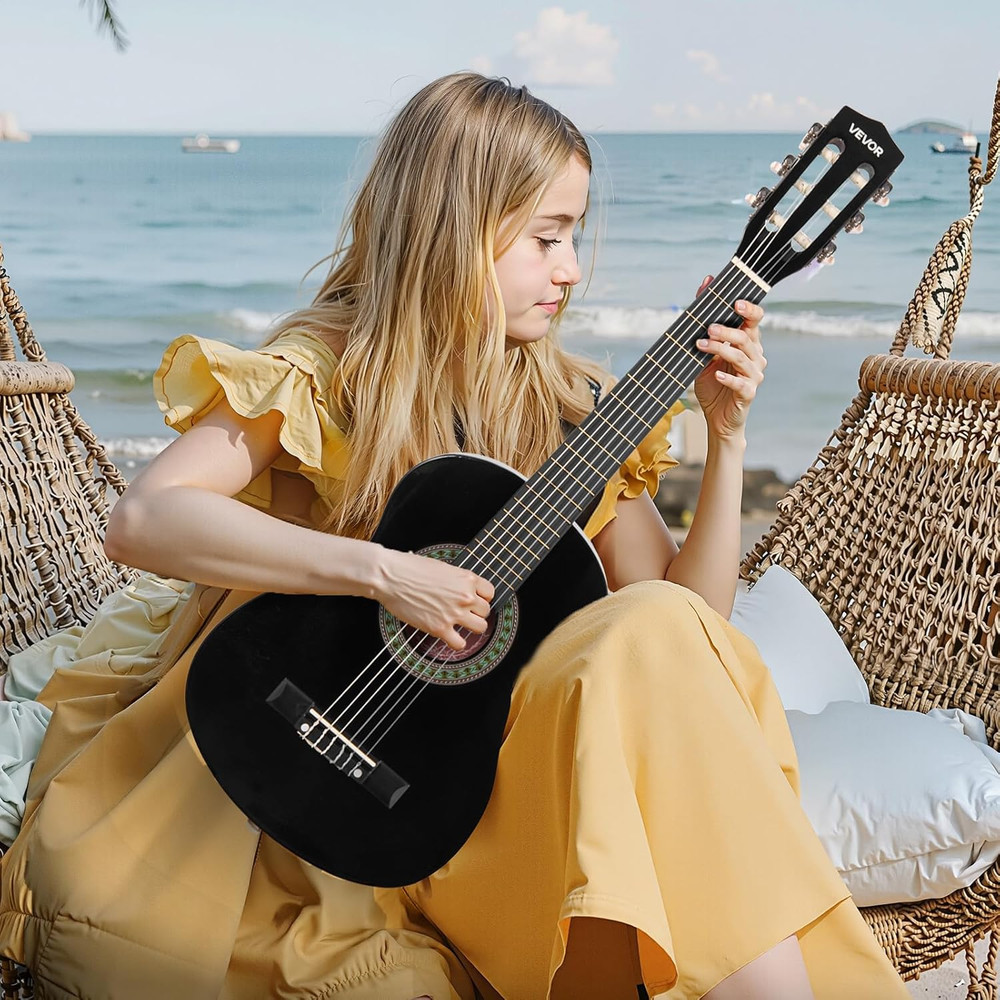 Acoustic Guitar, Classical Guitar Starter Kit for Beginners, with Nylon Strings,