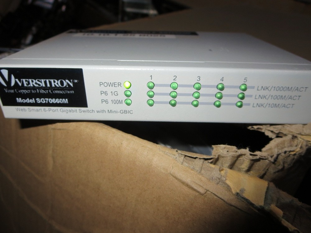 Versitron SG70660M Optic Ethernet Switch