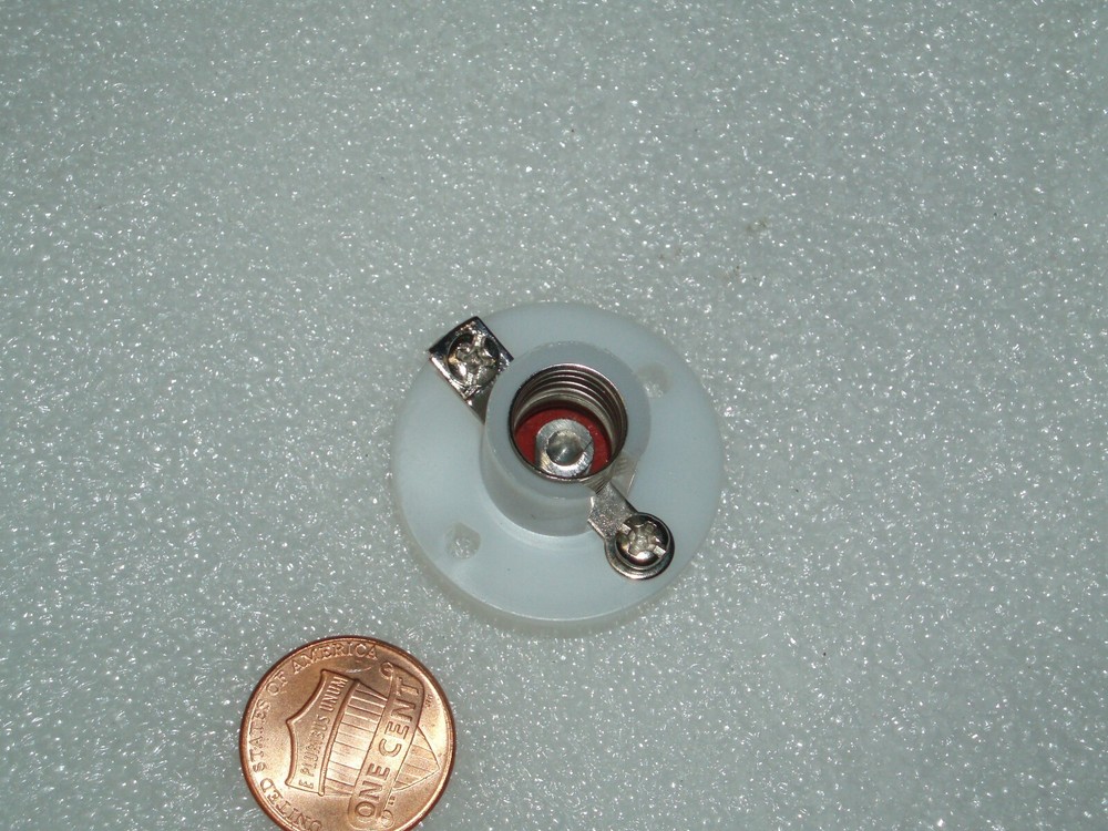 E10 Screw Lamp Holder Bulb Socket WHITE