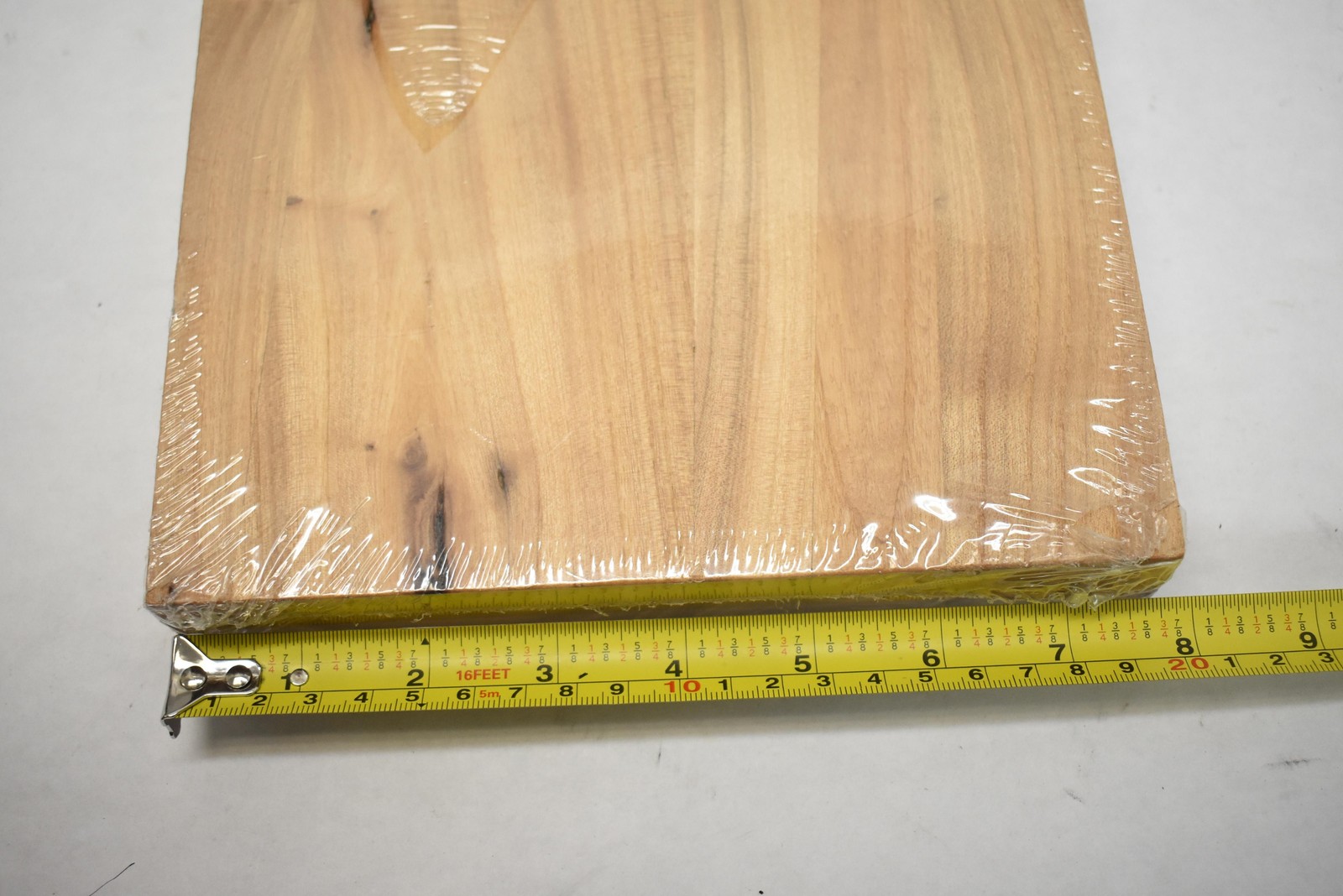 Floating Wood Shelf Hidden Hardware 24" x 8" Deep Floating Shelf Light Brown