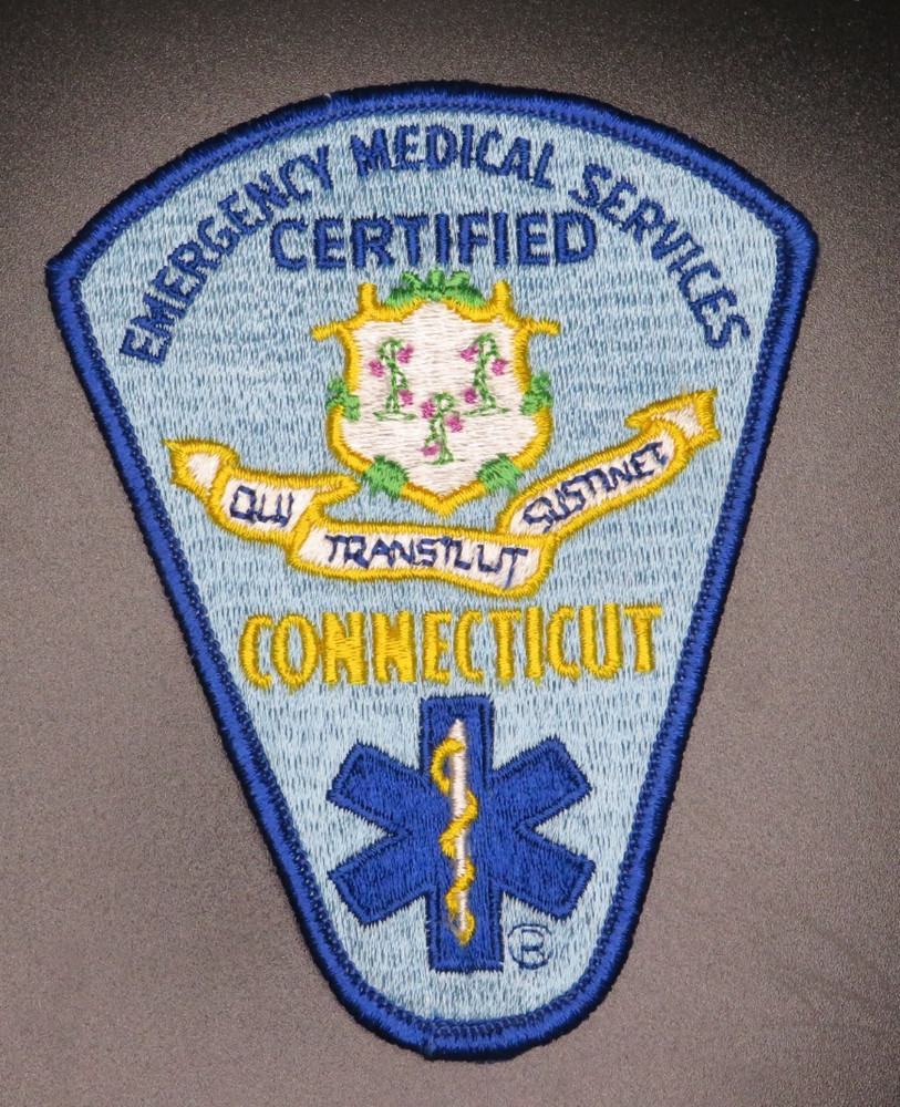 Connecticut EMS Emergency Medical Services Certified Patch