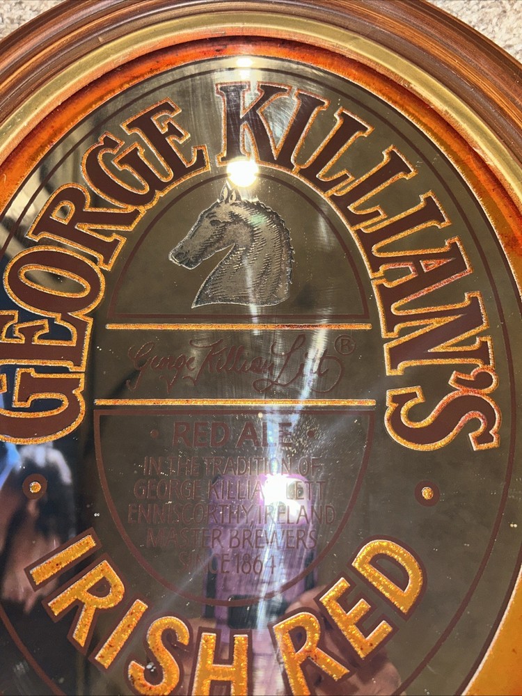 1981 GEORGE KILLIAN’S IRISH RED OVAL MIRROR