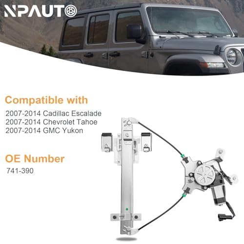 Rear Left Driver Side Power Window Regulator with Motor fit Rear Driver Side