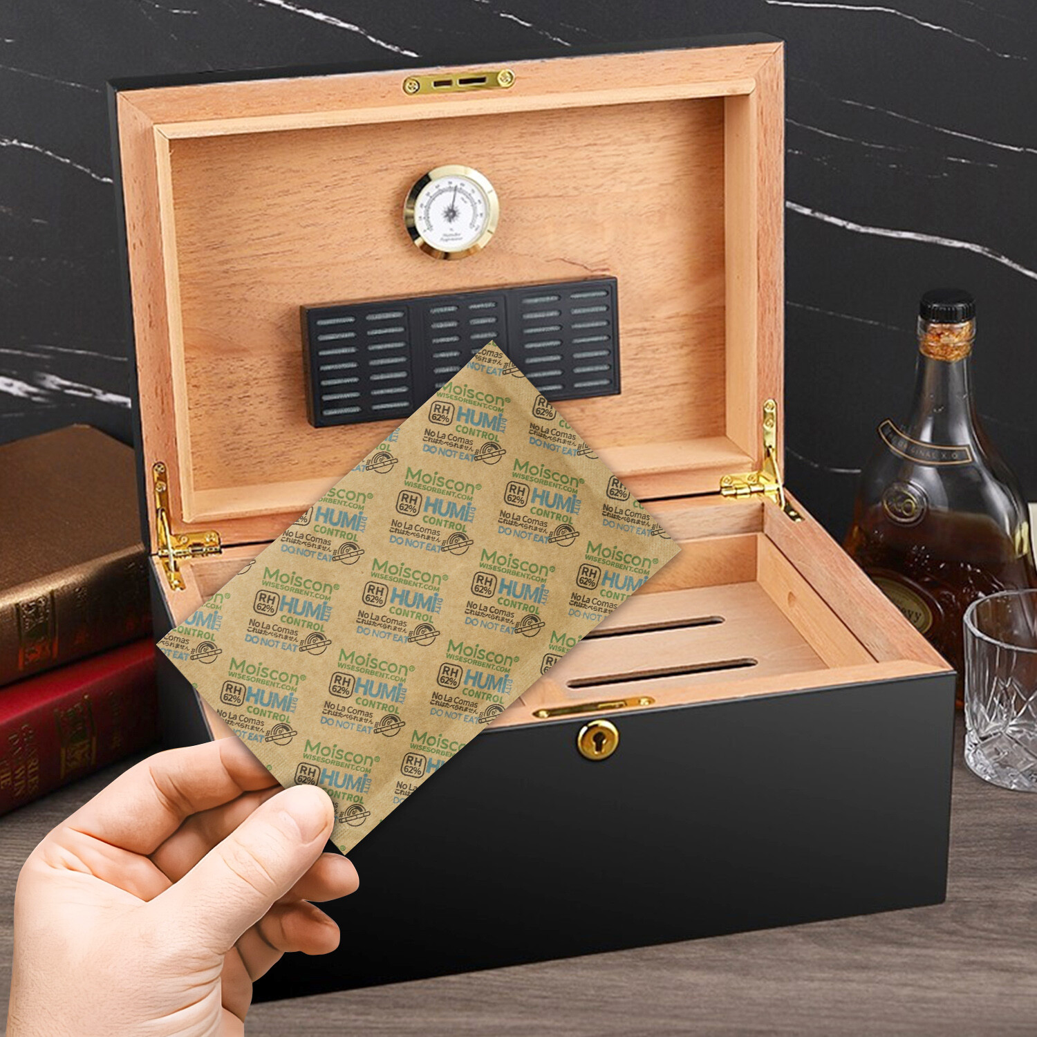 62% RH 67 Gram 2-Way Humidity Control Packs for Storing 1lb Individually Wrapped