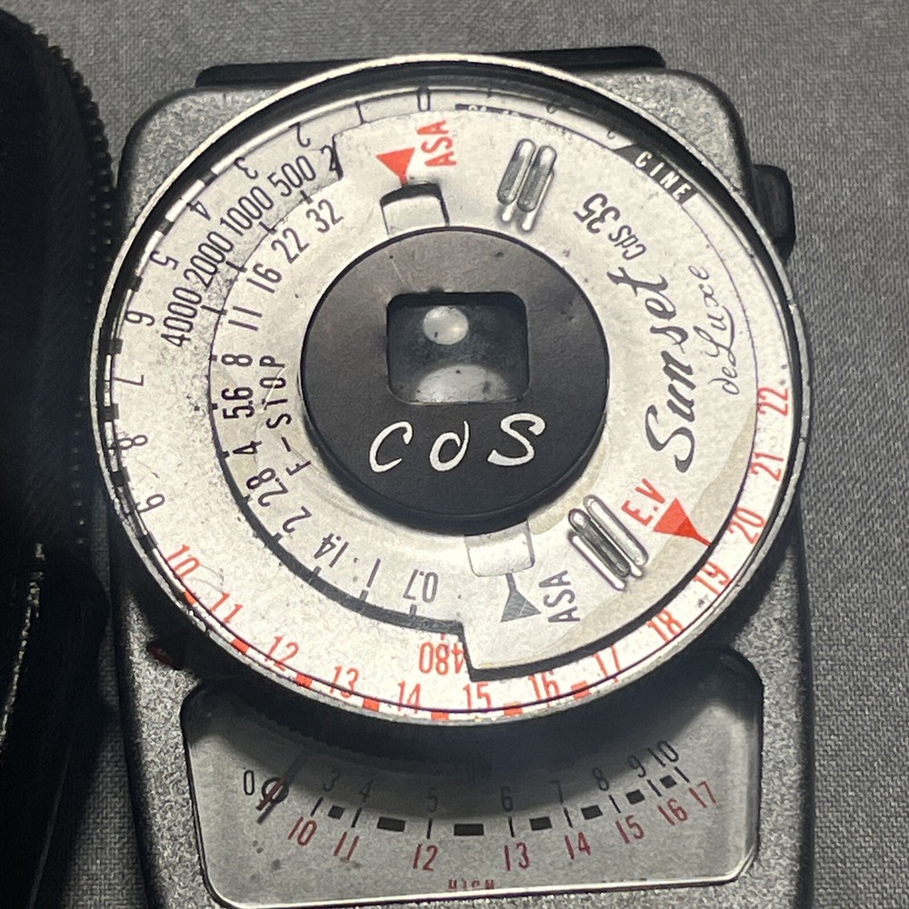 Sunset de Luxe CdS 35 Light Meter With Case #001