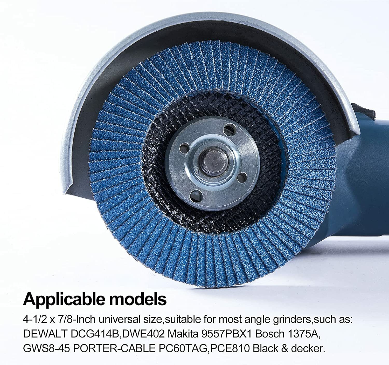 200PACK 4.5” x 7/8" Professional 40 Grit Zirconia Flap Disc Grinding Wheels T29