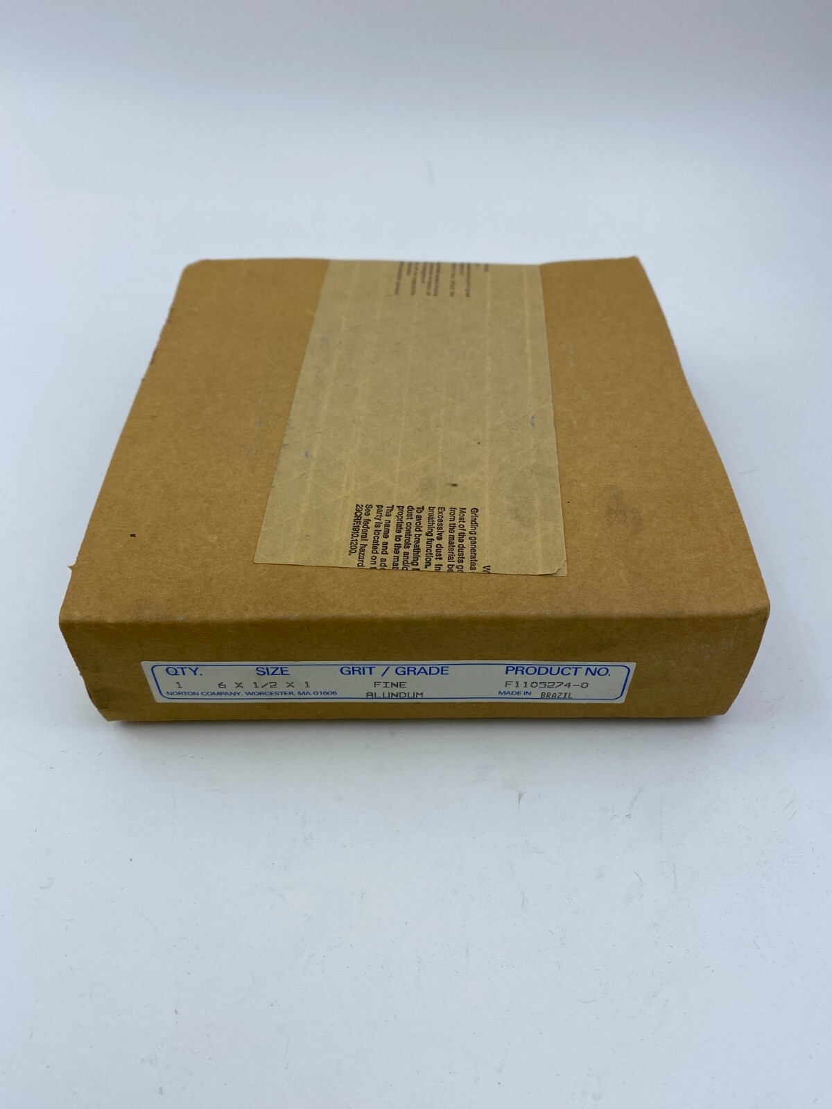 Norton 66252836133 6"x1/2"x 1 100/120 Grit Aluminum Oxide 4140RPM Grinding Wheel