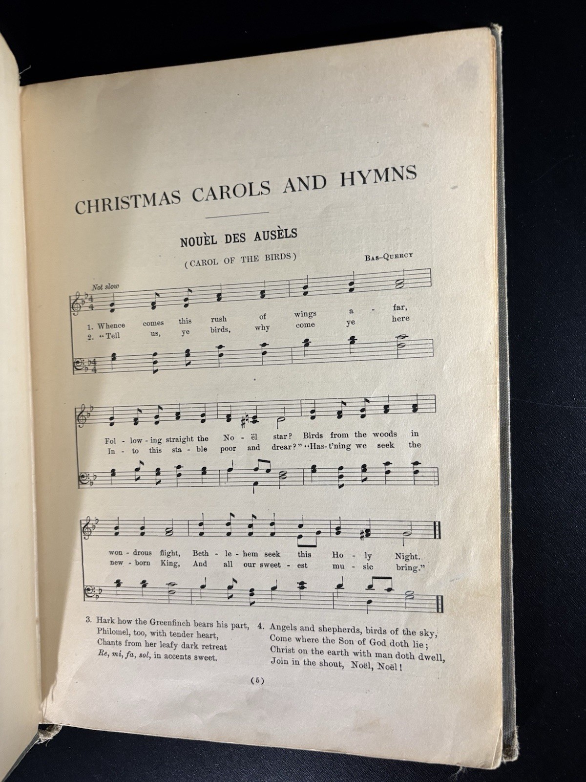 Christmas Carols and Hymns Sheet Music Book by Hollis Dann 1937 Edition