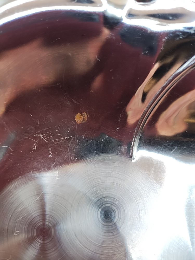 silver-plated round shallow Scallop Serving Platter