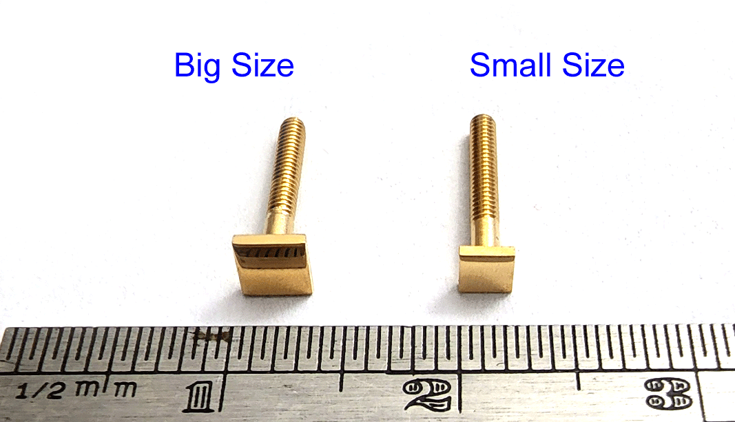 NEW! Authentic Cartier Square Screws - Gold/Silver + Free Screwdriver