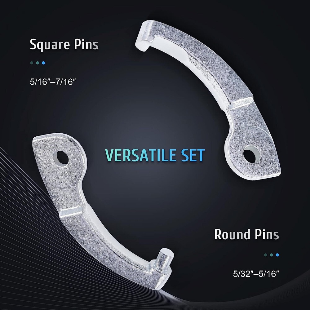 Adjustable Hook Pin Spanner Wrench Tools Set Locking Nut Coilover Hook Wrenches