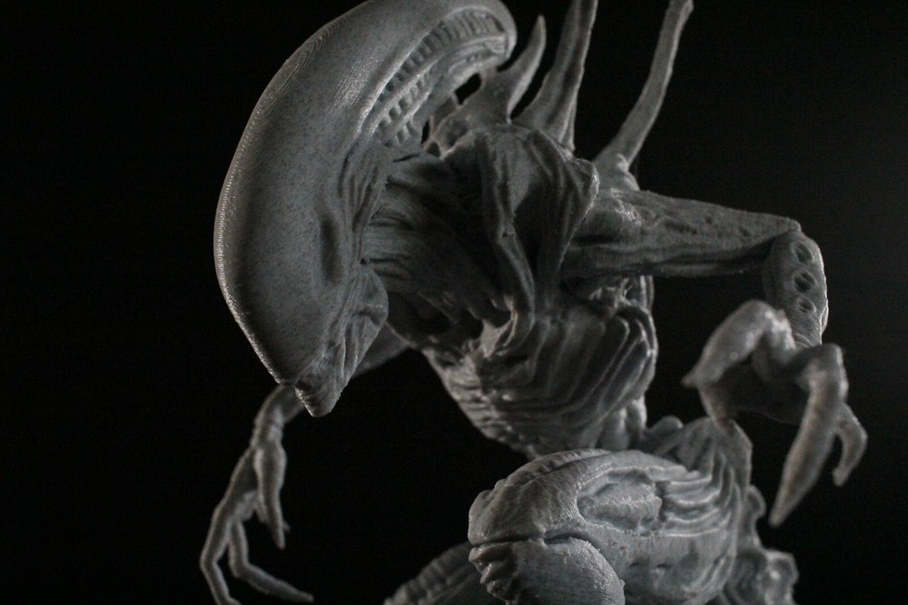Alien Xenomorph With Eggs Unpainted 3D Print Model Kit