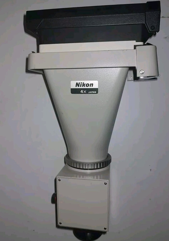 Nikon PFX 4X Microscope Shutter Format Adapter w/ Built-In Polaroid Camera