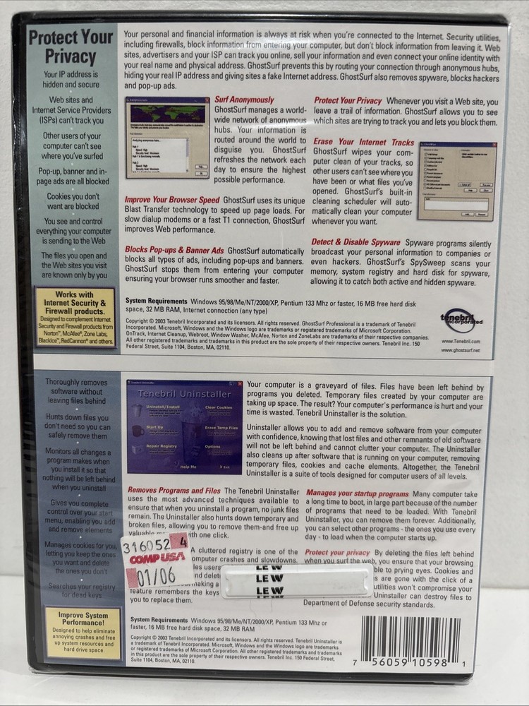 GhostSurfPRO - PC Security - CD - New & Sealed