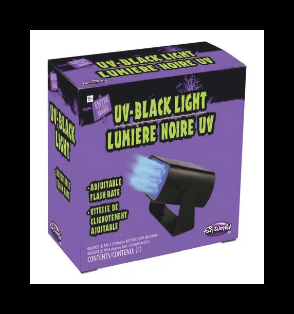 NEW - Intense LED UV-Black Light (Fun World) - sealed