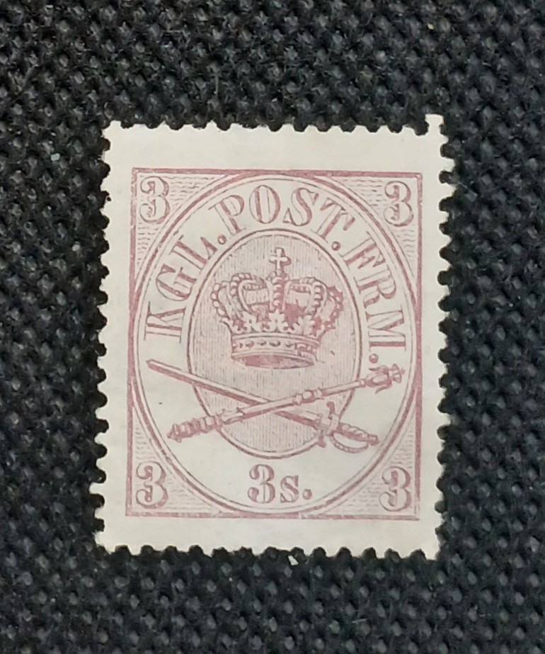 Denmark 1865 Scott #12 Mint