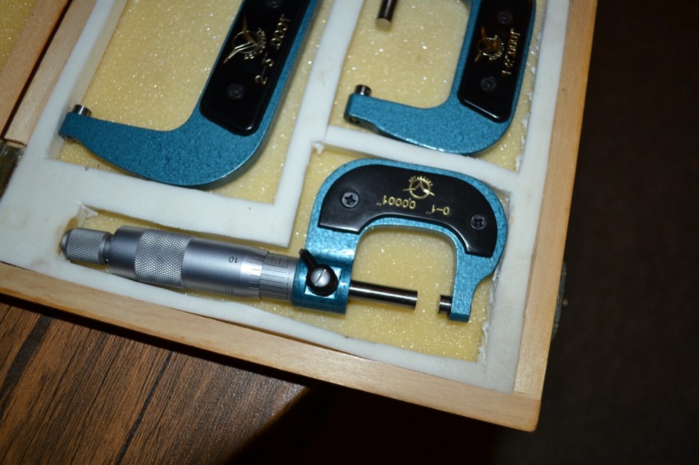 AEROSPACE BRAND NEW 3PC 0-3" PRECISION MICROMETER SET