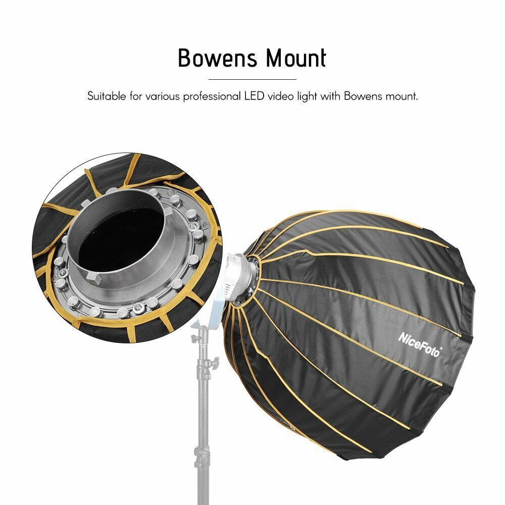 NiceFoto 90cm 35" Studio Flash LED Softbox for Portrait Wedding