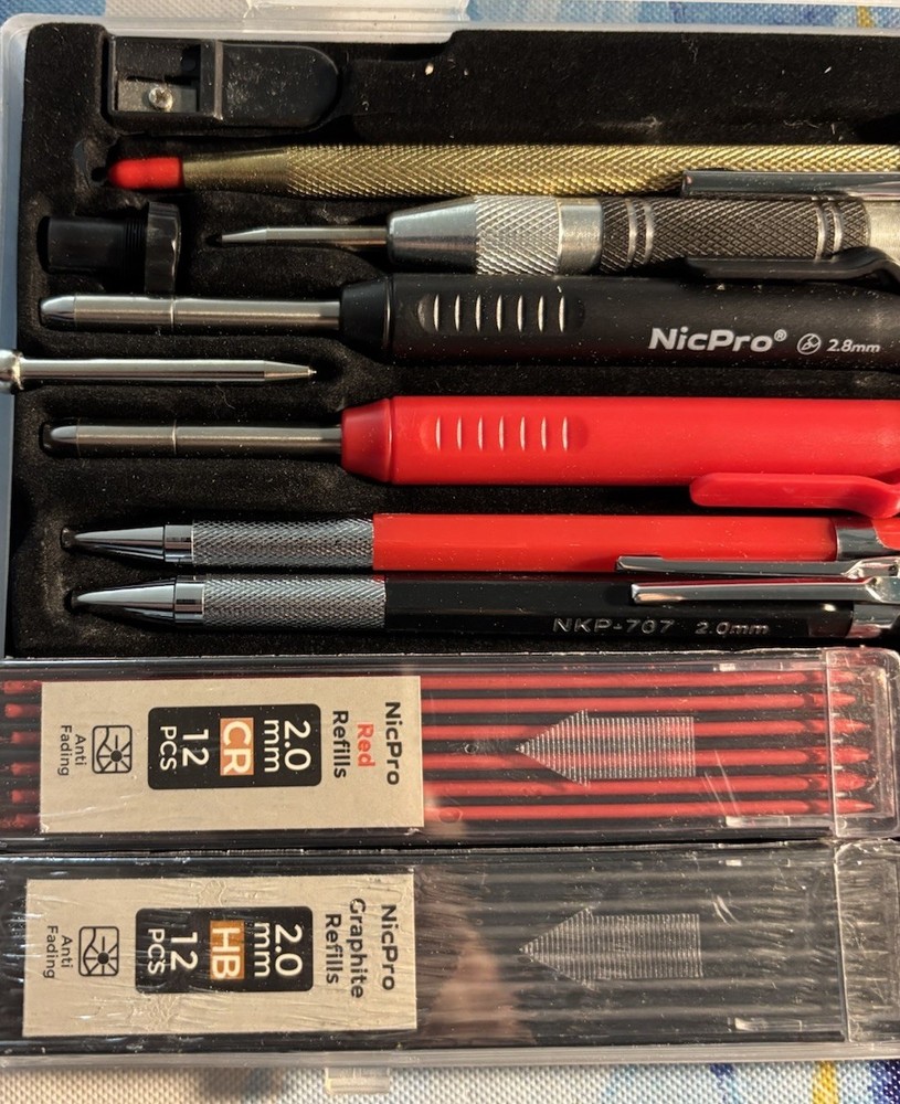 nicpro Mechanical carpenter pencil Set
