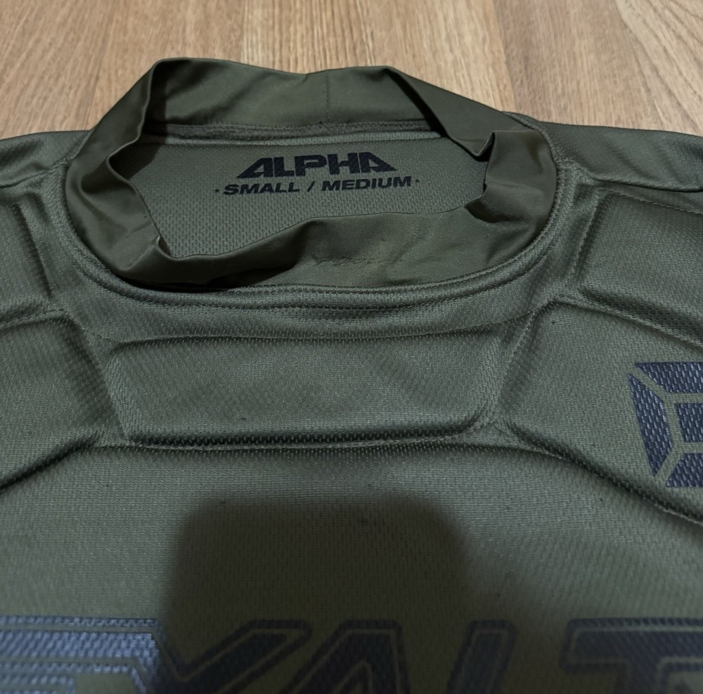 Exalt Alpha Paintball Chest Protector - Padded - Olive - Small/Medium