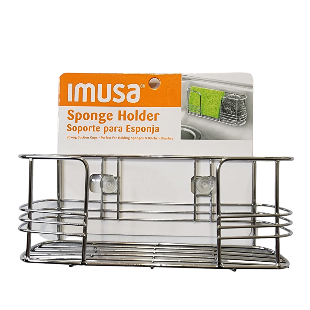 Sponge Holder Chrome Finish Suction Cups