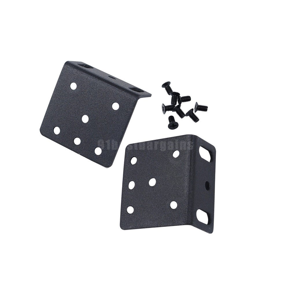1Pair Replacement ACS-2811RM-19 rack mount kit bracket for Cisco 2811 Black