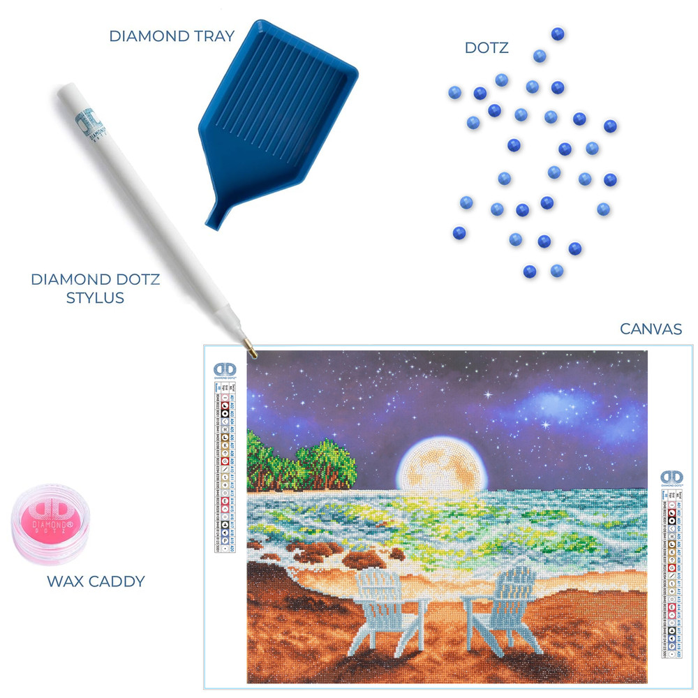 Diamond Dotz Moonlight Beach Diamond Painting Kit