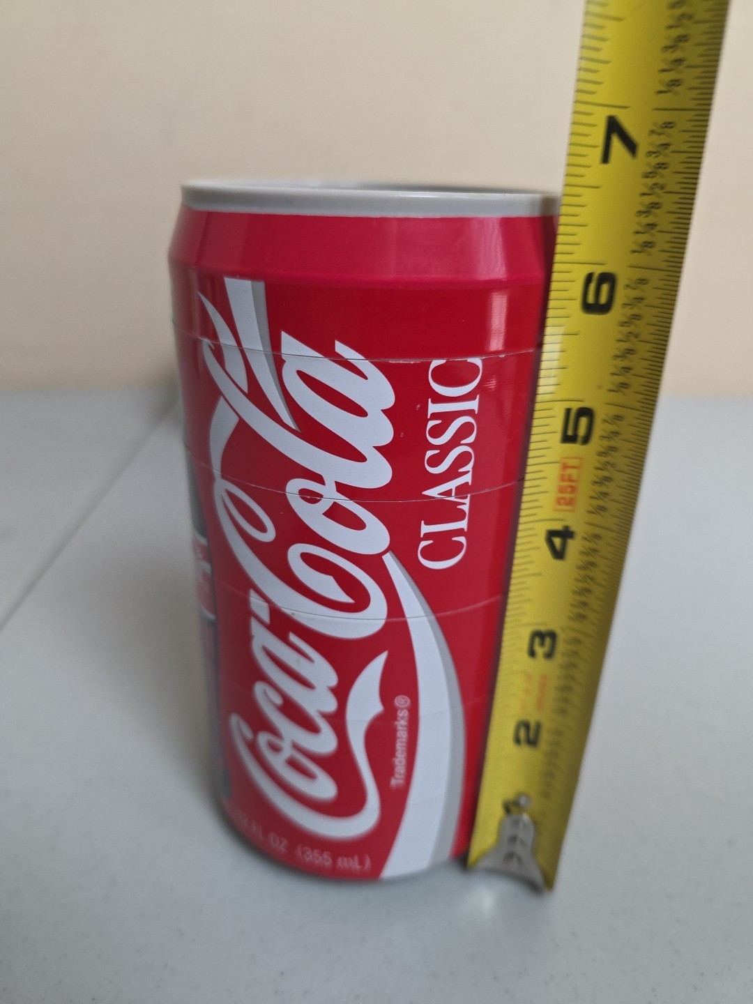 VINTAGE 1995 COCA COLA PUZZLE CAN COASTER - Set of 6 stacking coasters. Coke