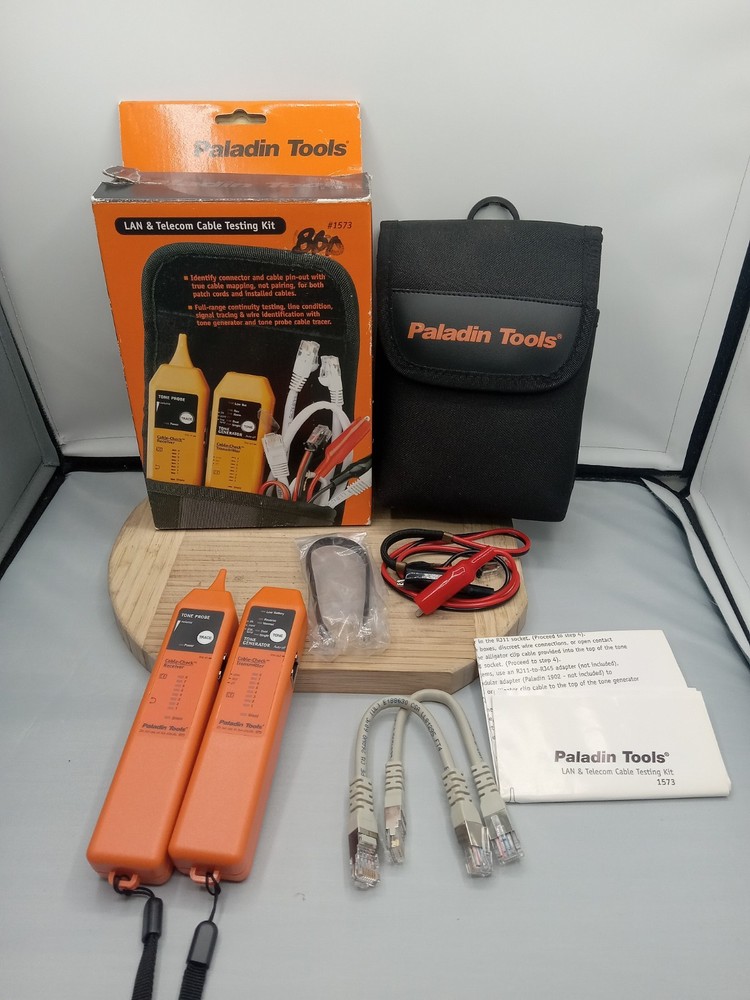 Paladin Tools 1573 Tone & Probe Plus Cable Check - LAN & Telecom Cable Test Kit