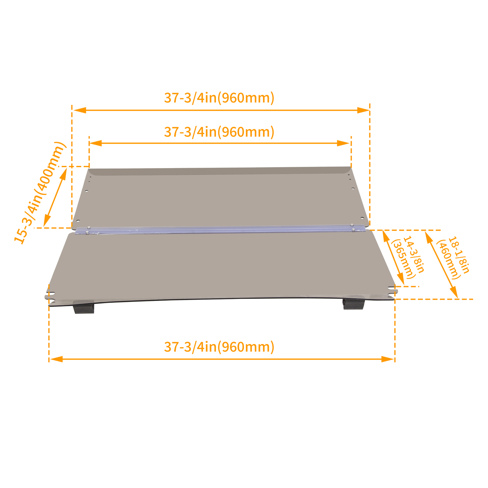 For Club Car Precedent (2004-2021) Golf Cart Fold Down Windshield Tinted