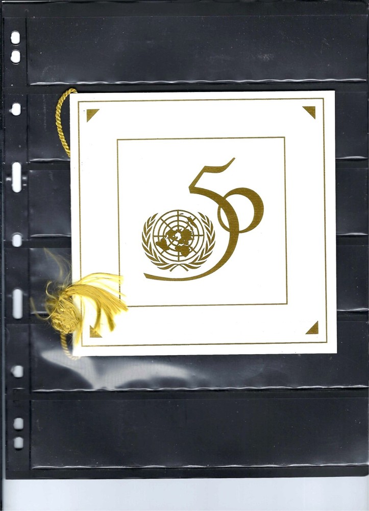 1995 50th ANNIVERSARYPRESENTATION FOLDERS (NY & SF Cancels) - (DRAWER 2)