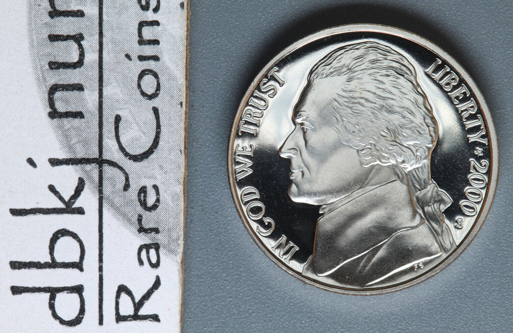 2000 S Jefferson 5¢ Nickel - Gem Proof
