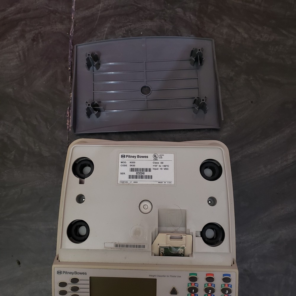 Vintage Pitney Bowes Digital Postage Scale Model N500 Postal Weight Classifier