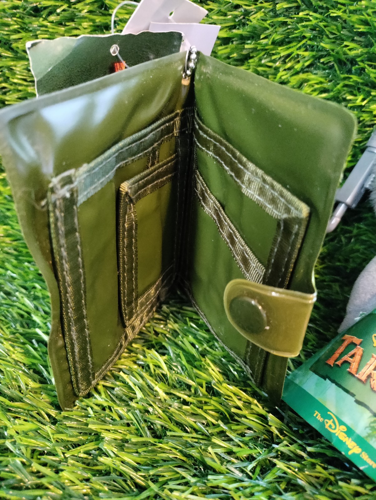 Disney Tarzan Boys Wallet with Compass NEW with tag UNUSED & Terk Keychain Plush