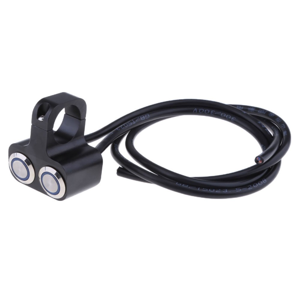 22mm Motorcycle Handlebar Headlight Spot Light Switch With Dual Indicator B