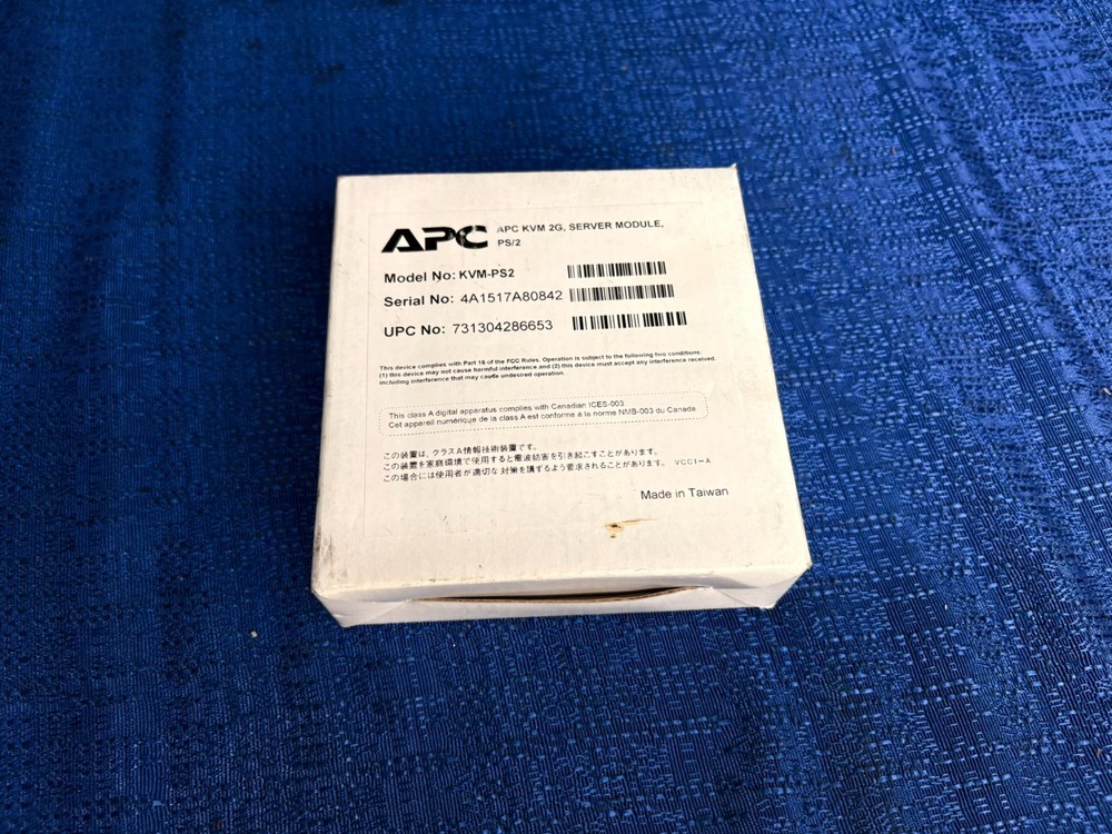 APC KVM-PS2 Adapter Cable KVM 2G Server Module PS/2 - NEW