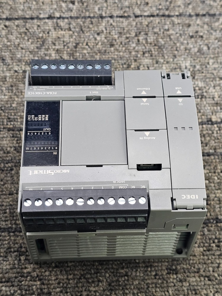 IDEC FC6A-C16K1CE: Programmable Logic Controller, CPU 24VDC 190mA Class 2