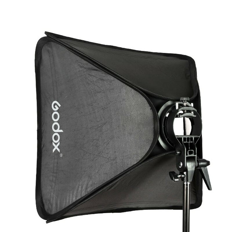 Godox S-Shaped Quick-release Softbox + Flash Bracket For Bowens Mount With Bag