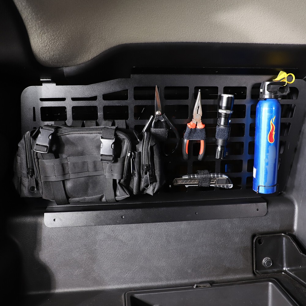 2x Trunk Side Glass Alloy Molle Panel Modular Storage For Hummer H2 2003-2009