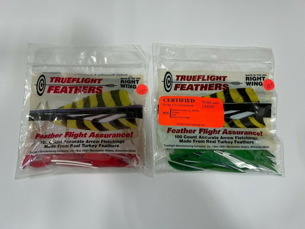 Trueflight 2 1/2" RW Feathers Parabolic Cut