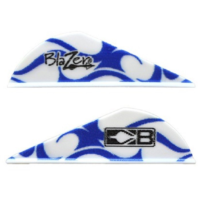 Bohning Blazer Vanes 2in. Blue Flame 12 Pack