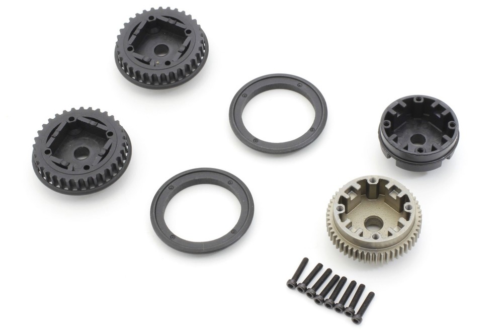 Diff Gear Case ＆ Pulley (OPTIMA Mid) OT256B