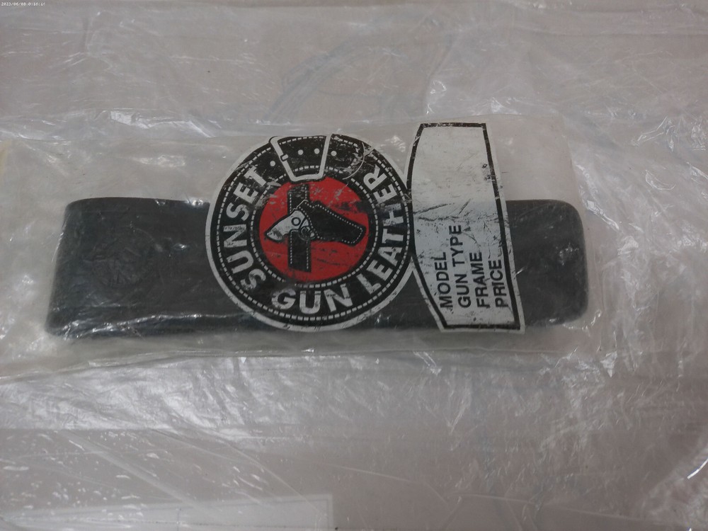 sunset gun leather case pencil case